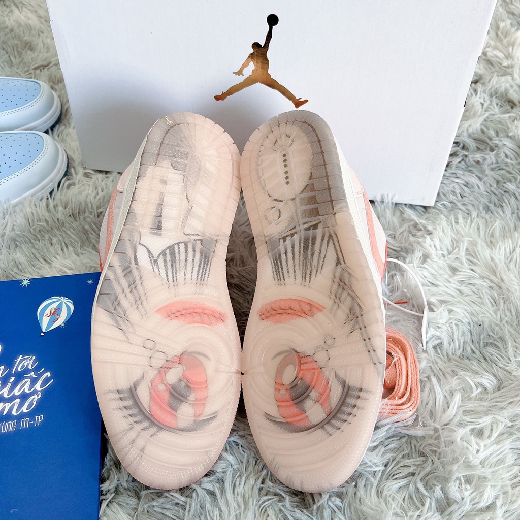 🎀 SIÊU HÓT 🎀 Giày Sneaker Jordan nỷ hồng phấn đế mắt nữ cao cấp full box + bill