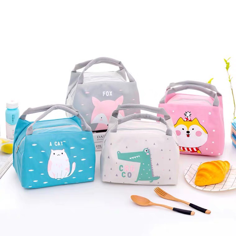 Túi đựng hộp cơm giữ nhiệt hình thú dễ thương cute