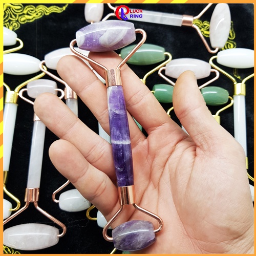 Con lăn massage mặt cổ bằng đá giúp căng cơ mặt giảm căng thẳng mệt mỏi - Luck Ring
