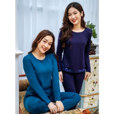 Bộ đồ ngủ cotton thu đông Winny 21544