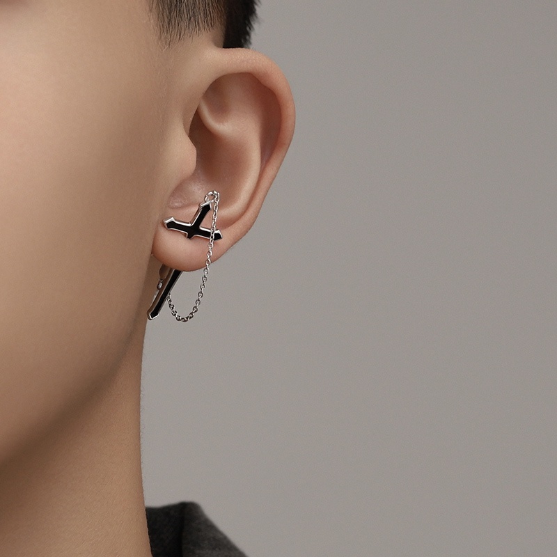 Hoa Tai Hình Thánh Giá Phong Cách hip hop Sành Điệu