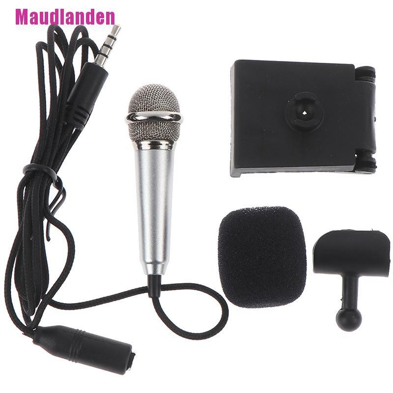 Micro Hát Karaoke Mini Giắc Cắm 3.5mm Cho Điện Thoại Pc