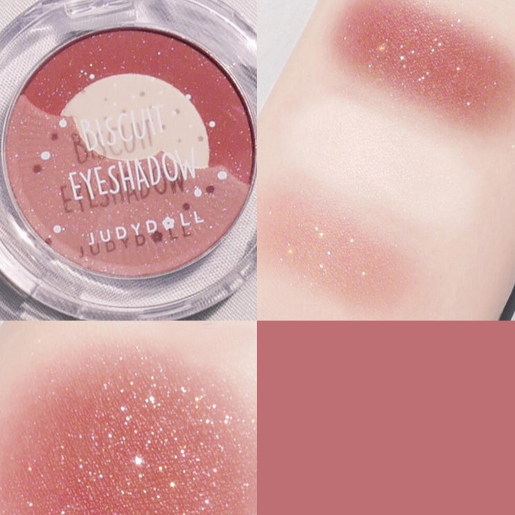 Phấn mắt 3 màu kết hợp nhũ và má hồng bánh qui hàng nội địa Trung MAT05 | BigBuy360 - bigbuy360.vn