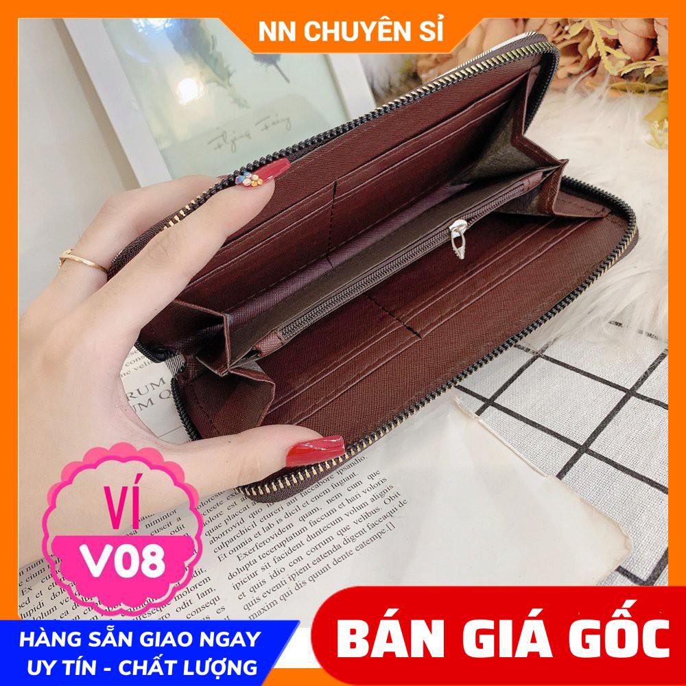 VÍ DA IN LOGO CHUẨN QC SIÊU ĐẸP ❤100% ẢNH THẬT❤ VÍ NỮ