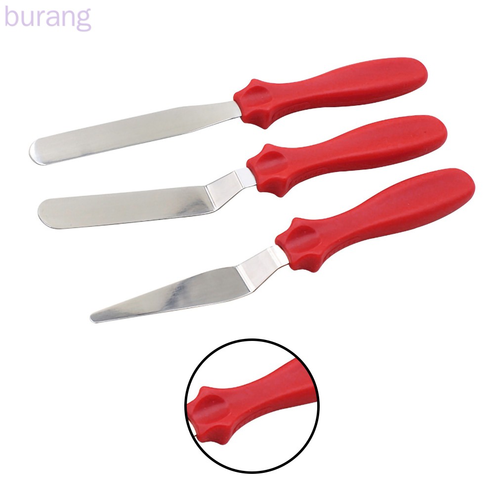 Bộ 3 Dụng Cụ Chà Láng Bánh Kem Bằng Thép Không Gỉ Tiện Dụng