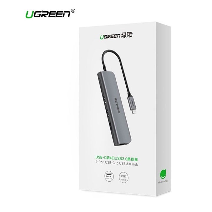 Bộ chia USB Type C ra  4 cổng USB 3.0 chính hãng Ugreen 50979 - Bảo hành 18 tháng