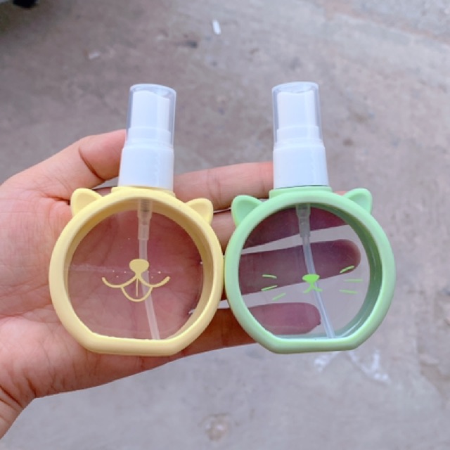 Bình Chiết Mỹ Phẩm Dạng Xịt Phun Sương Tích 55ml Các Mẫu Hoạt Hình Đáng Yêu
