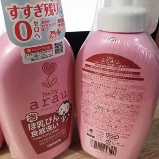 Nước rửa bình sữa Arau
