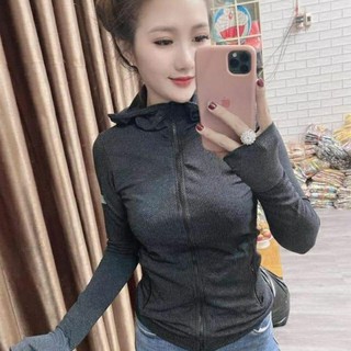 Áo khoác nữ. Áo Khoác Thun Dệt Kim Gân Hàng QC Phản Quang Tay PQ205