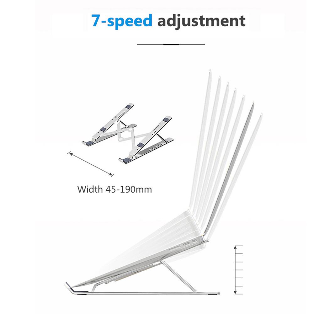 AL Giá đỡ máy tính xách tay có thể điều chỉnh Máy tính xách tay Giá đỡ bằng nhôm Hợp kim nhôm PC Máy tính làm mát Giá đỡ