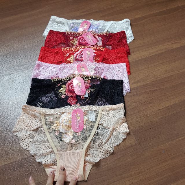 COMBO 5 QUẦN LÓT SỊP NỮ SEXY REN THÊU HOA HỒNG CỰC ĐẸP | BigBuy360 - bigbuy360.vn