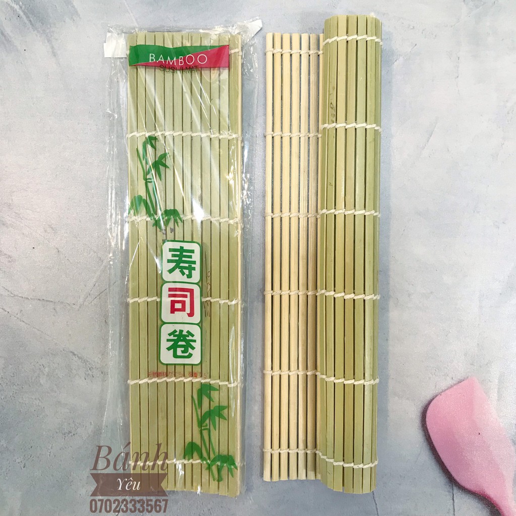 Mành Tre Cuộn Sushi Xanh - DC32A