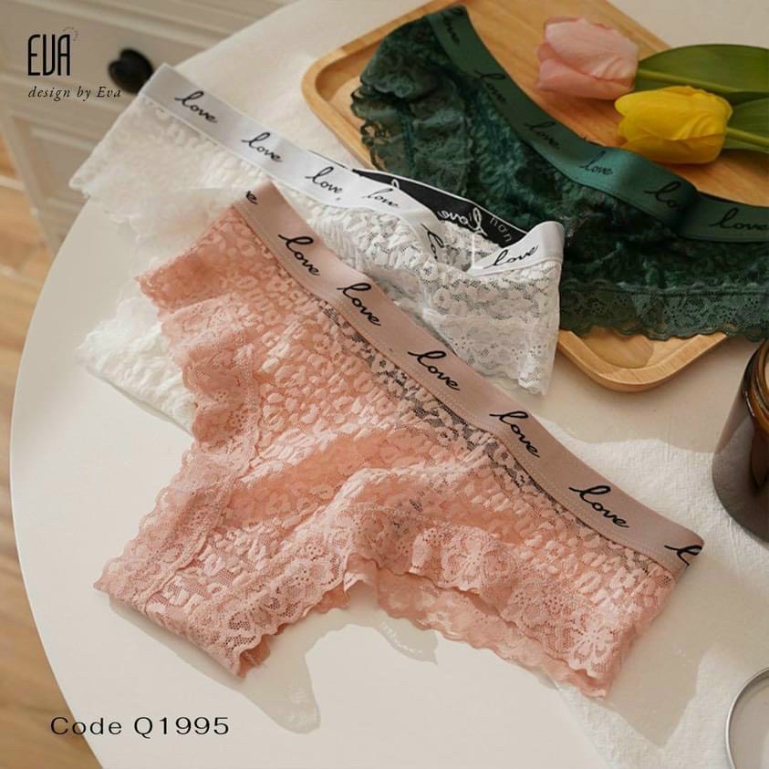 Quần lót nữ EMBRA Vic ren Love cao cấp EBQL18