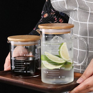 Cốc bằng thủy tinh có hiểu thị mức nước dung tích 350ml/ 500ml/ 1000ml
