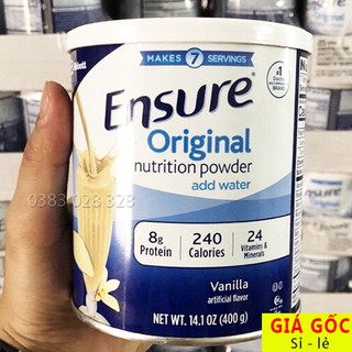 MẪU MỚI DATE 2021 Sữa Ensure ORIGINAL 400g Mỹ