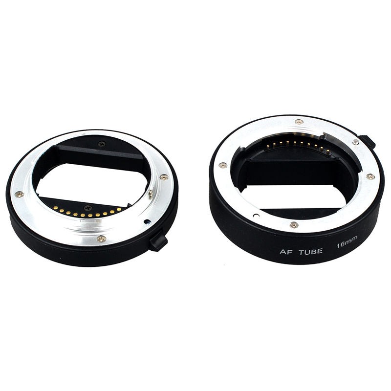 Black Metal AF Auto-focus Macro Extension Tube Set 10mm&16mm for Sony E-mount Camera NEX 3/3N/5/5N a | BigBuy360 - bigbuy360.vn