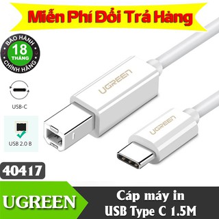 Cáp máy in - usb type c dài 1.5m - chính hãng ugreen 40417