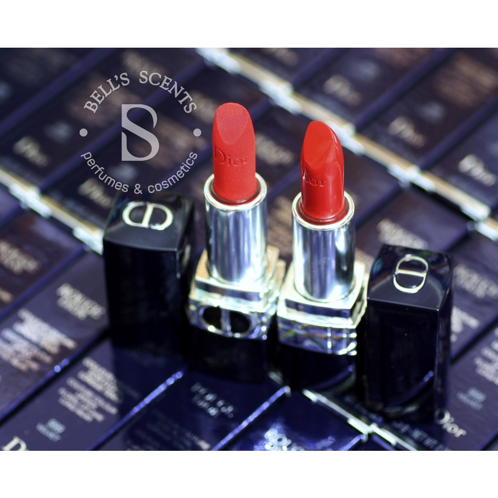 MẪU MỚI - Son Dior Rouge Lipstick màu 999 mini 1.5 CÓ BOX (Velvet và Satin)
