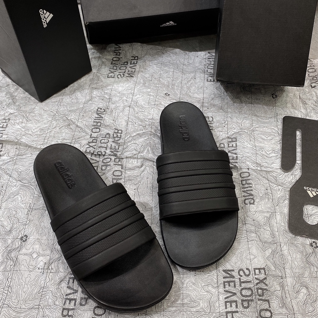 Dép quai ngang Adidas Cloudfoam Comfort màu All Black