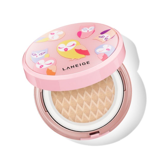 Laneige Lucky Chouette BB cushion whitening No21 Beige- Phấn nước Laneige chim cú tông 21 15gr+ 1 lõi