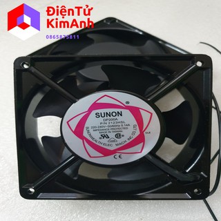Quạt thông gió 220v 12x12x4cm Su non