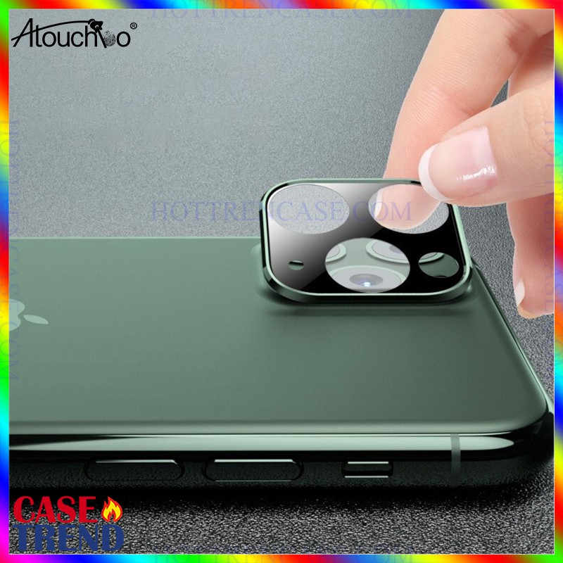 Kính Cường Lực Camera iPhone 11 / iPhone 11 Pro Max - Viền TiTanium - Atouchbo | BigBuy360 - bigbuy360.vn