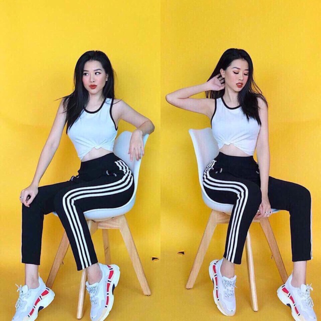 Quần legging 3 sọc adidas