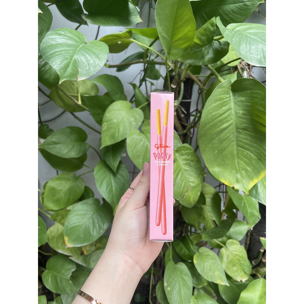 Bánh Que Pocky Kem Dâu Strawberry (Hộp 19g-mini hồng)