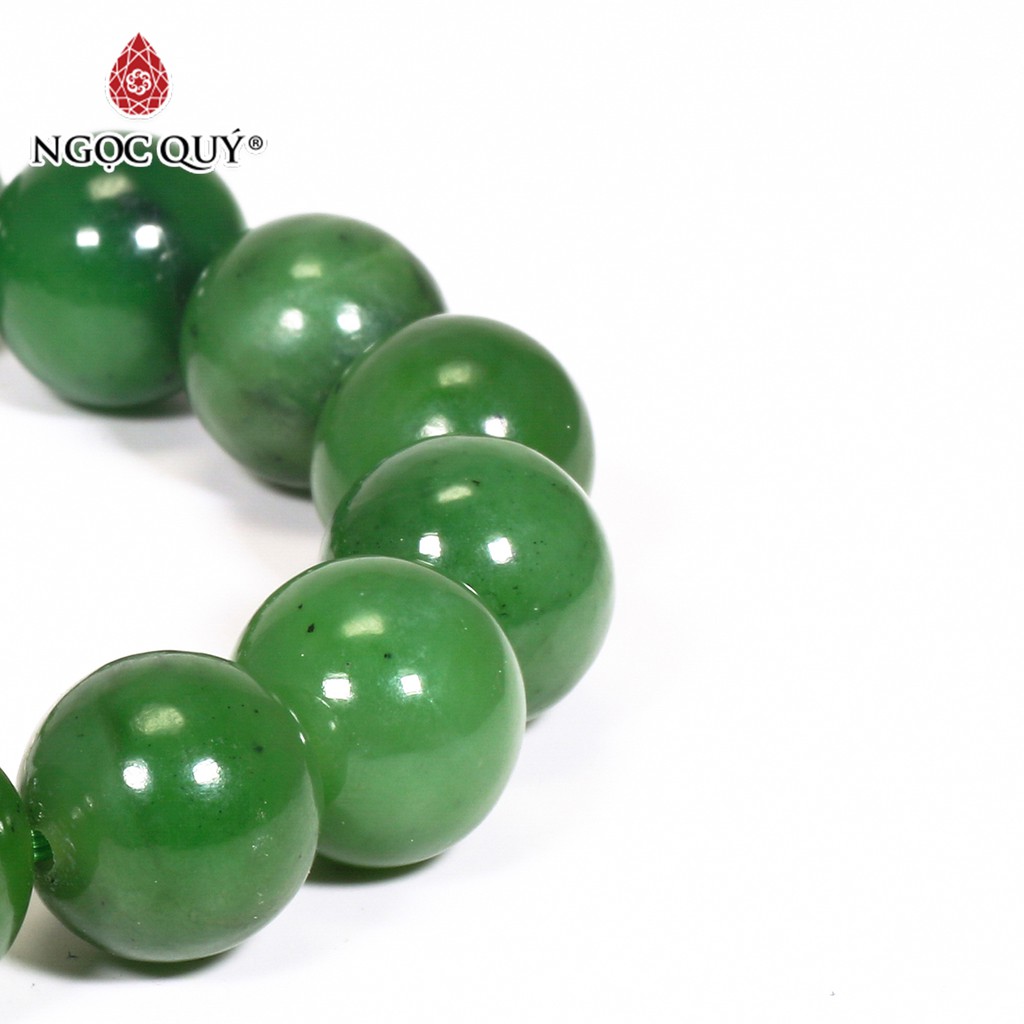 Ngọc Quý - Vòng tay màu xanh lá size hạt 12mm