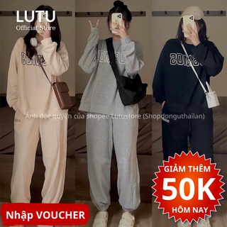 Set Bộ Nỉ Bông Cosmos Áo Hoodie Dài Tay Quần Bom Bo Gấu Chất Siêu Dày Dặn Phong Cách Thể Thao