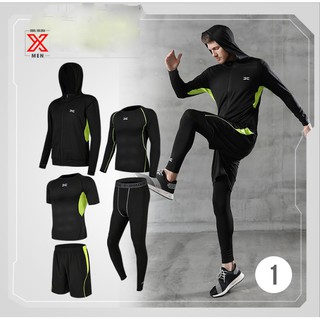 Bộ đồ tập thể thao , gym dành cho nam 5 item - xmen sport