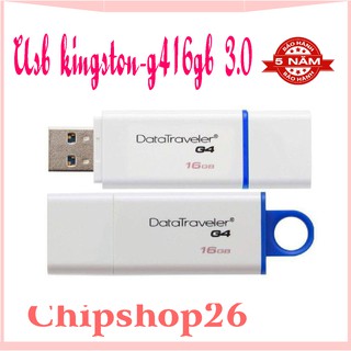 USB Kingston 3.0 DataTraverler G4 - 16GB - Màu trắng bảo hành 5 năm !