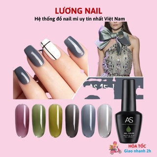Sơn gel AS sơn móng tay gel sơn thạch rêu thạch đen trong mã AG