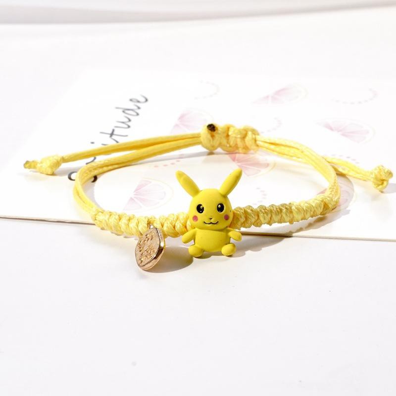 Vòng tay gốm 3D hoạt hình Pikachu Bơ Totoro Ếch xanh cam hồng Khủng long dễ thương xinh xắn