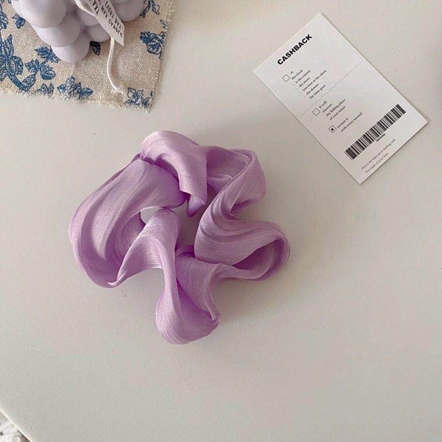 Combo 3c srunchies lụa basic màu ngẫu nhiên