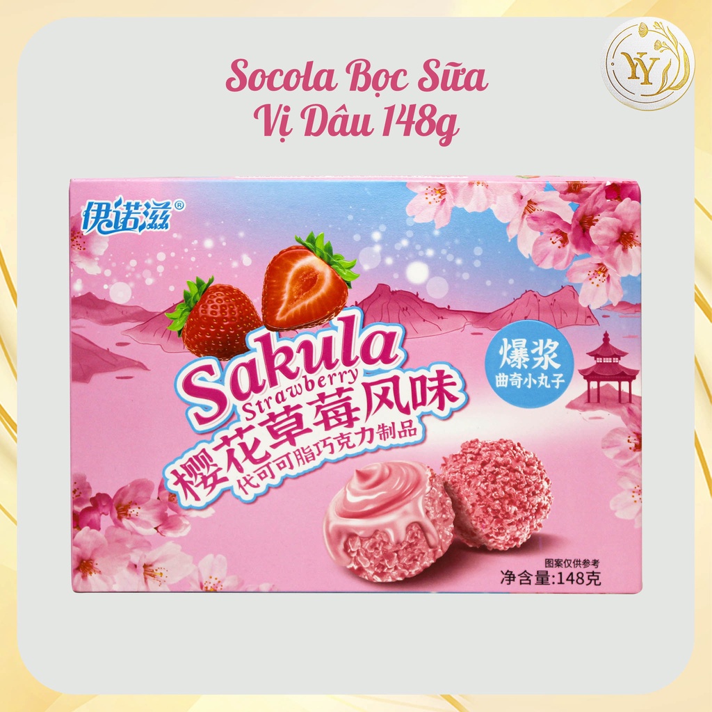 Socola bọc Dâu và phô mai siêu ngon 148g [Date: 1/10/2022]