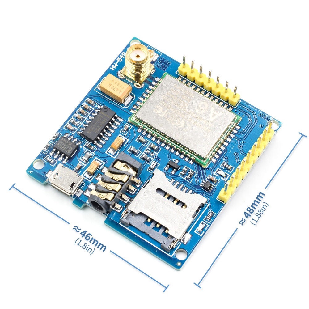 1Set A6 GSM GPRS Module TTL/RS232 Serial Core Development Board With Antenna GPRS Text Wireless Data Transmission Replace SIM900