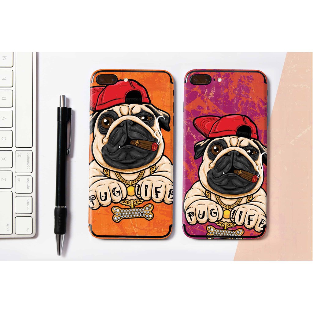 Miếng Dán Skin iPhone -Chó Pug cực đẹp