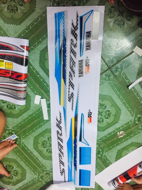 Tem rời spark xanh bạc