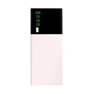 Sạc Dự Phòng 20000mAh Mặt Kính hiển thị pin.2USB có đèn 💥BẢO HÀNH 12 THÁNG💥