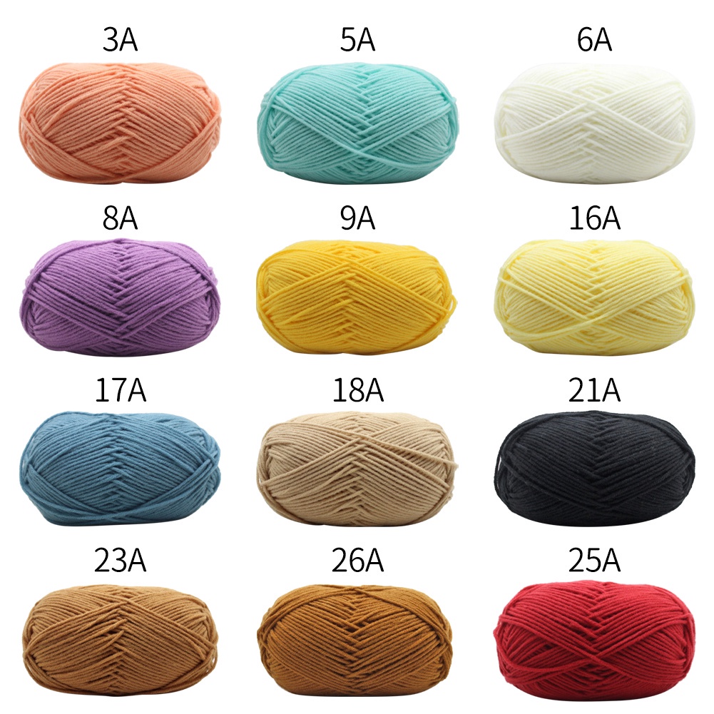 Set 4 cuộn len đan móc thủ công