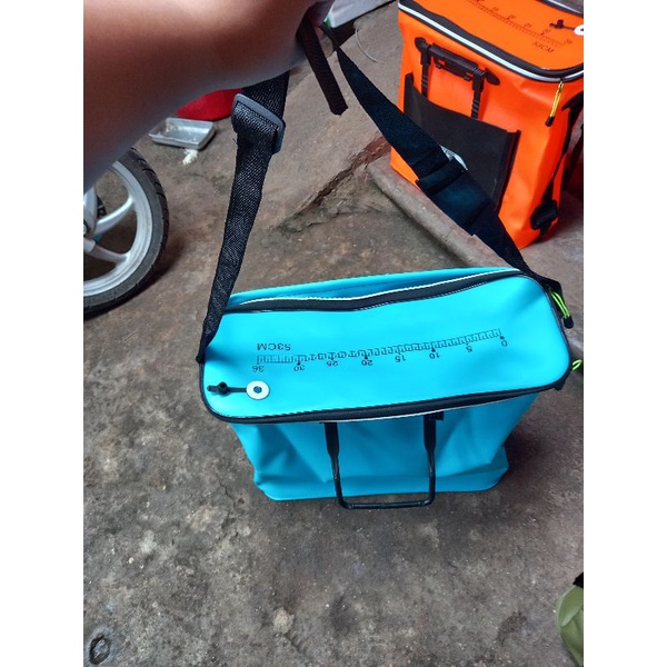 Thùng đựng cá đi câu.thùng đựng cá gấp gọn 53cm