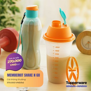 Bộ bình lắc và bình nước Tupperware Memberkit Shake N Go