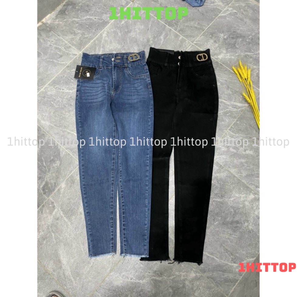 Quần jean lưng cao 2 khuy 1hittop