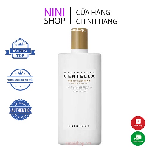 Kem chống nắng Skin 1004 Madagascar Centella Air-fit Suncream SPF50+ PA++++ 50ml - ninishop