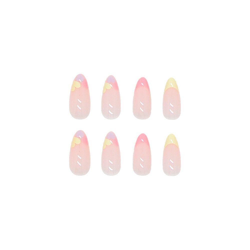 Hộp 24 Móng Tay Giả Trang Trí Toàn Diện Phong Cách Pháp MIHAN1