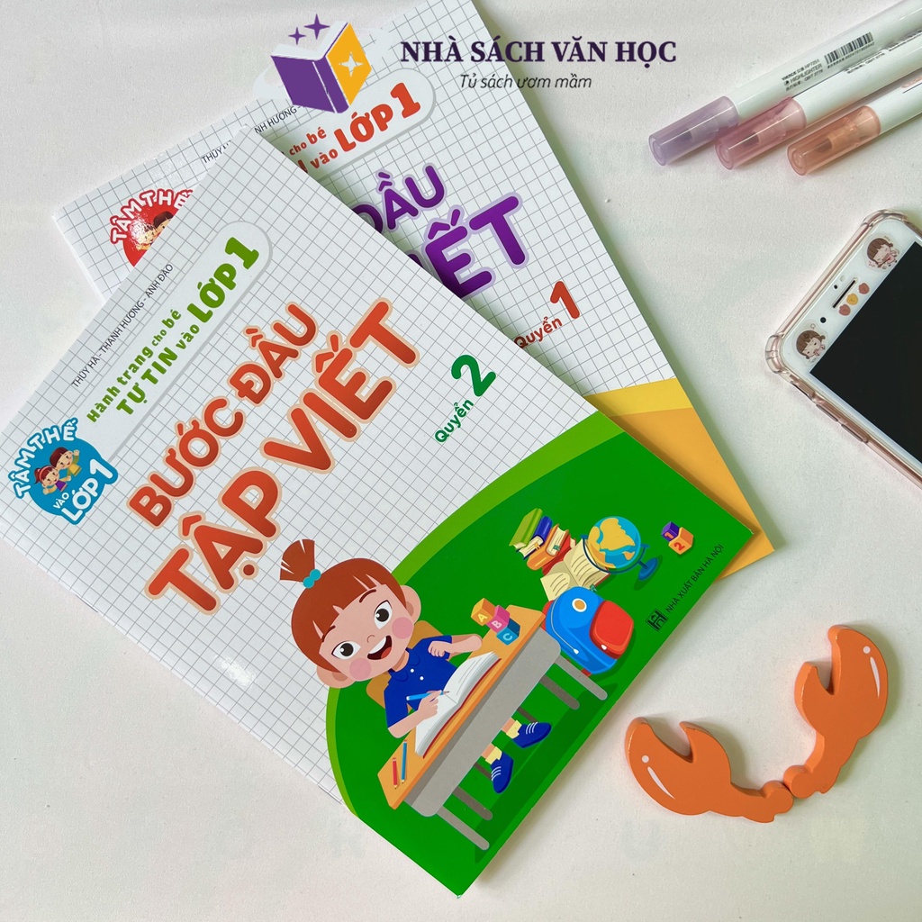 Sách - Bước Đầu Tập Viết - Combo 2 Quyển - Hành Trang Cho Bé Tự Tin Vào Lớp 1