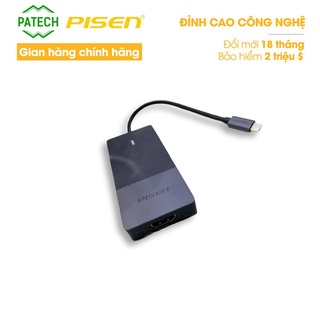 [Mã BMBAU300 giảm 7% đơn 499K] Đầu chuyển PISEN Type-C 7 trong 1 – ( NJ-TC05) – Hàng chính hãng