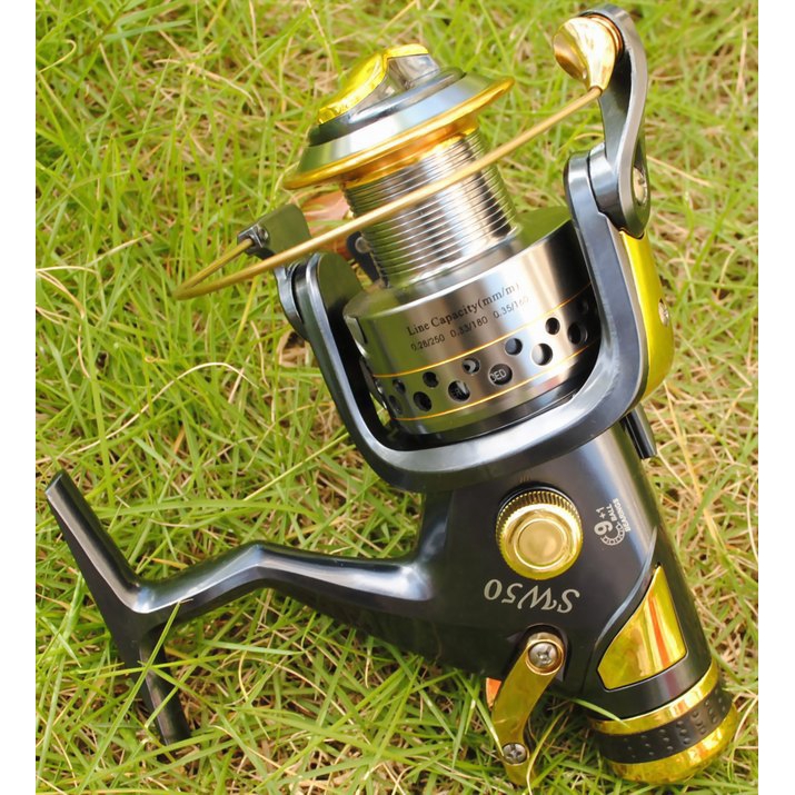 Máy Câu Cá SW50 9+1 BB Cao Cấp