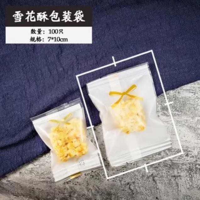 100 Túi đựng cookie bánh quy, kẹo 7x10cm (nhiều mẫu)/ túi hàn miệng, Bao bì hàn miệng đựng bánh kẹo, socola, trà..